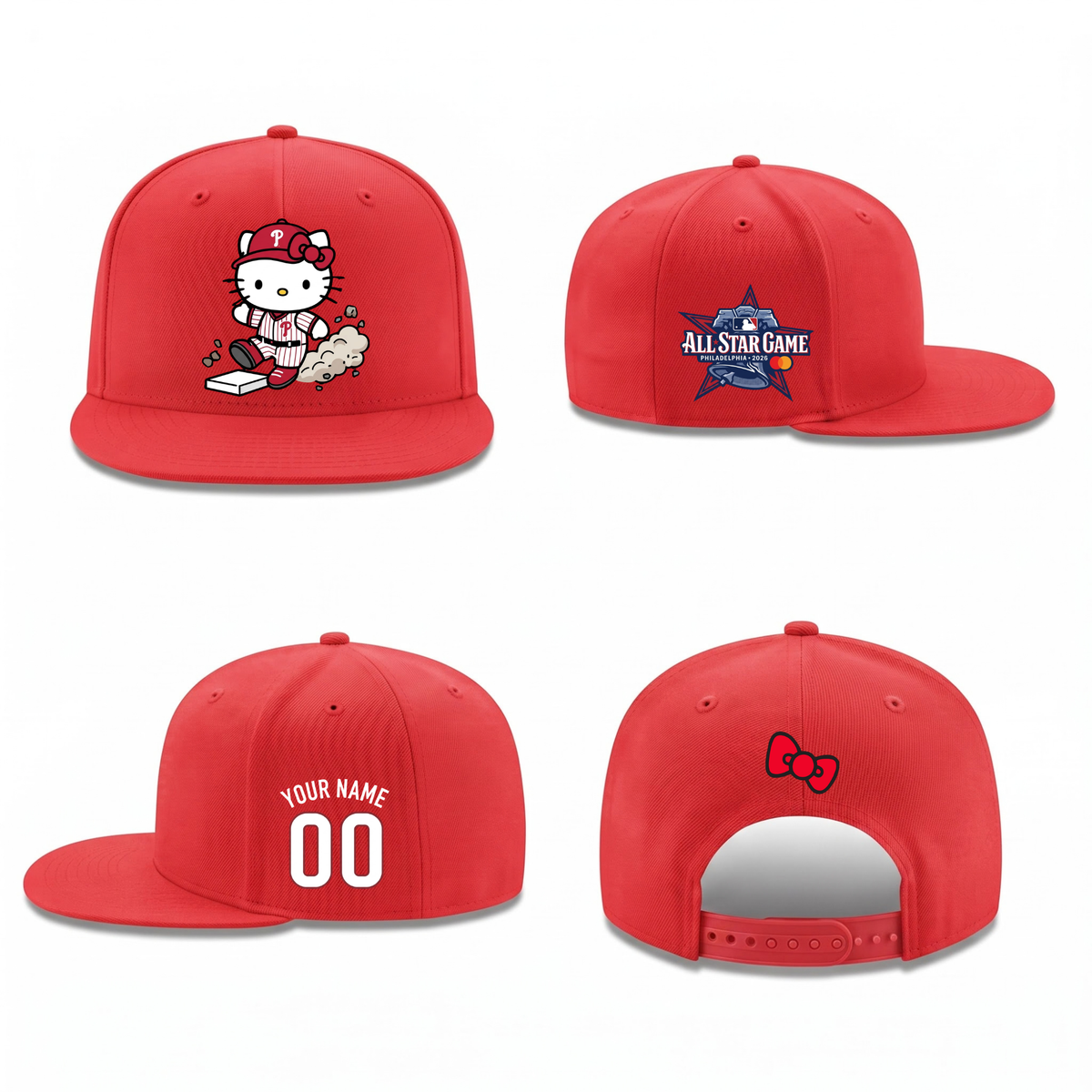 PHI x Meow KT Personalized Snapback Cap - Printed