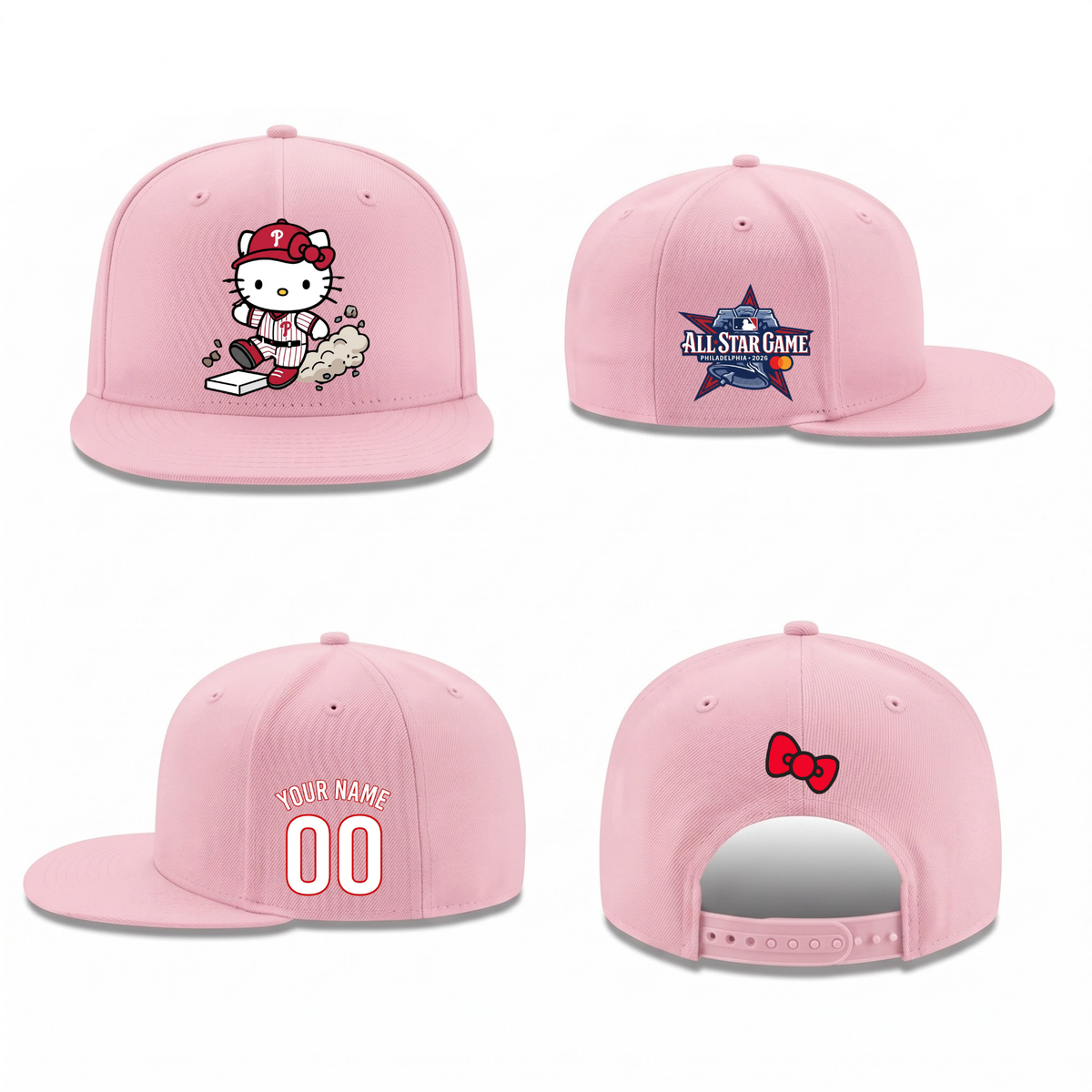 PHI x Meow KT Personalized Snapback Cap - Printed