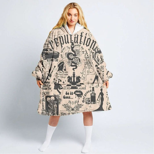 Taylor Swift Reputation Blanket Hoodie - HL130802