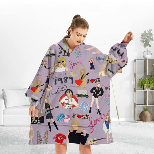 Taylor Swift Era Tour Version Blanket Hoodie - HL120806