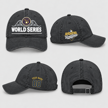 MIL National League Champions Personalized Wash Hat - Printed V1