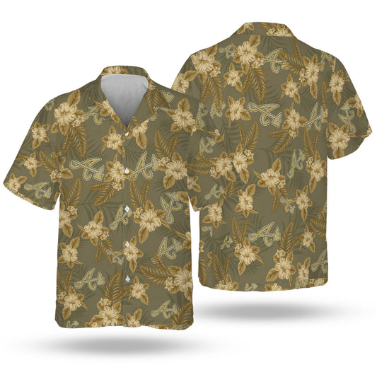 ATL Special Armed Forces Hawaiian Design Button Shirt