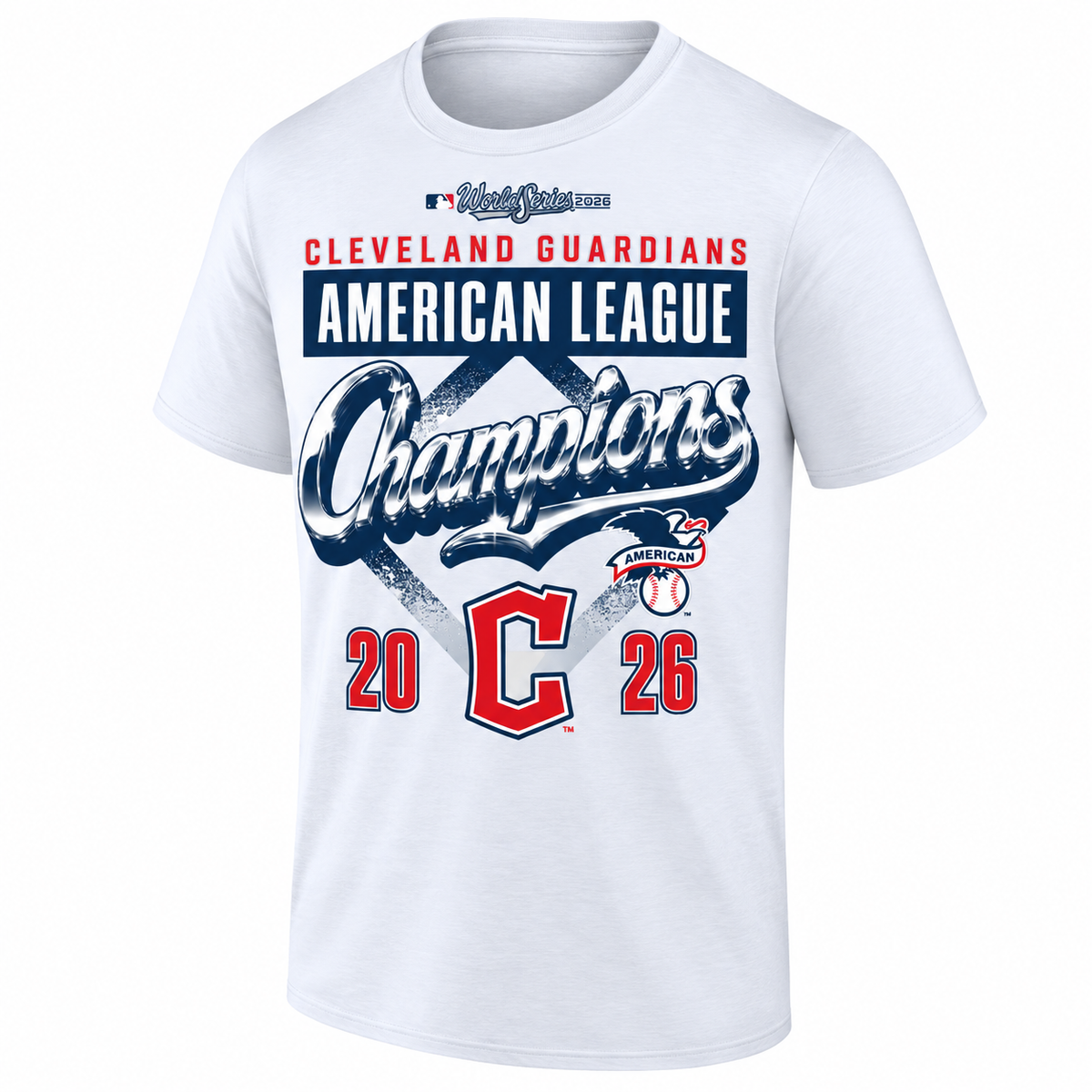 CLE 2026 AL Champions One Side T-Shirt - Printed