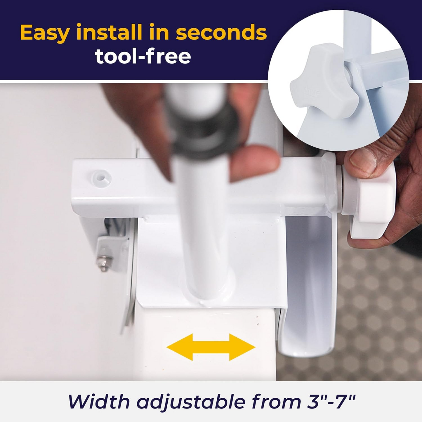 Adjustable Bathtub Grab Safety Bar