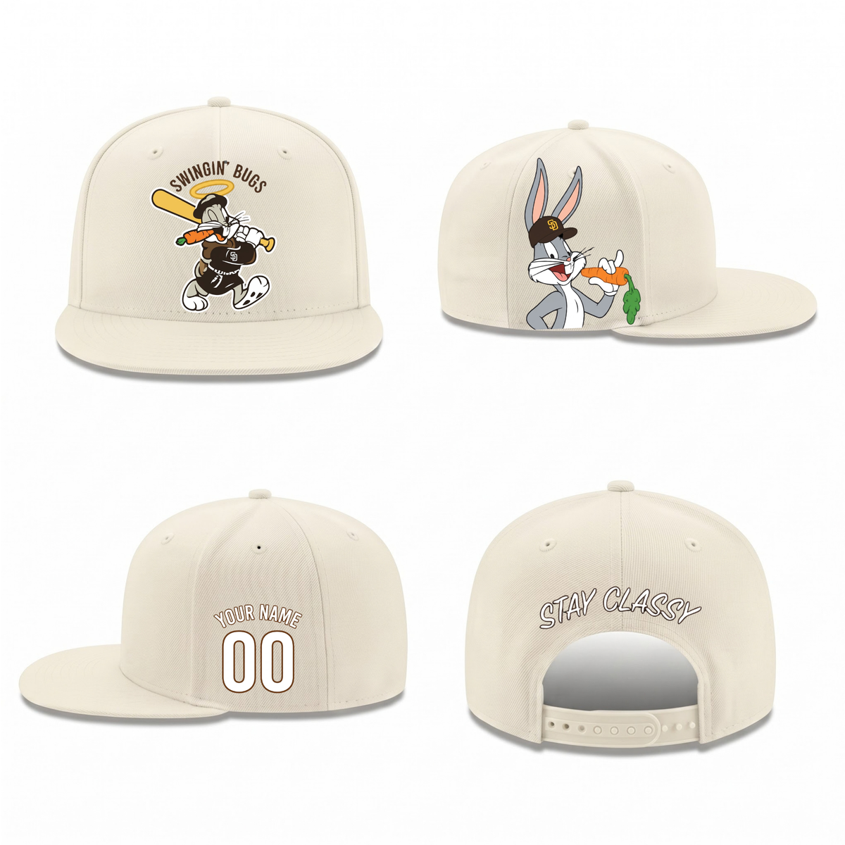 SD x Bunny Personalized Snapback Cap - Printed