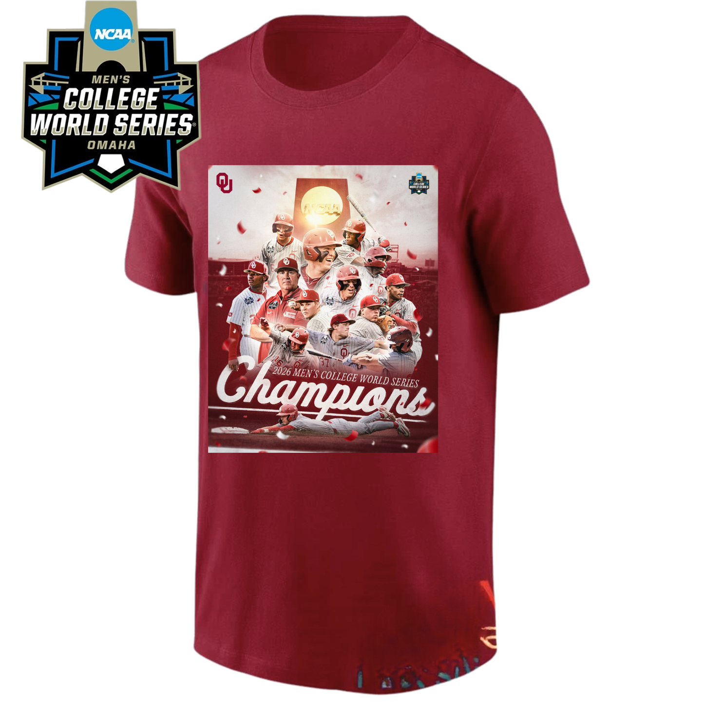 OU 2026 NCAA Men’s Baseball National Champions One Side T-Shirt V3
