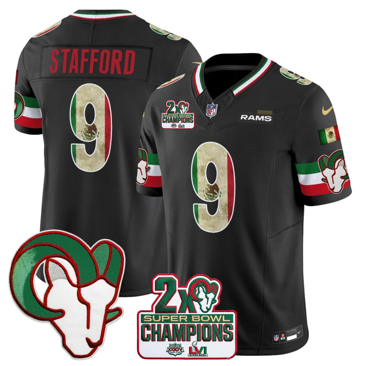LAR Mexico Edition Vapor Jersey - Stitched