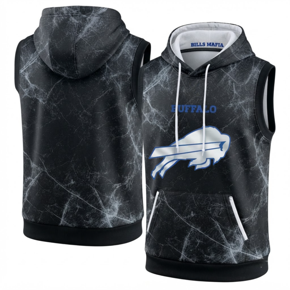 BUF Rivalries Edition Sleeveless Hoodie Tank Top - Printed