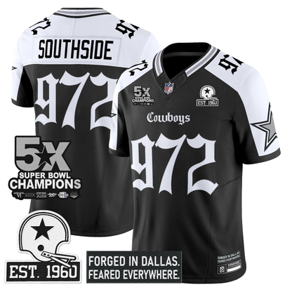 DAL 'Gothic Lone Star Edition' 5x Champions Patch Vapor Limited Jersey - All Stitched