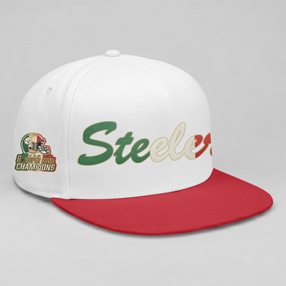 Pittsburgh Steelers Mexico Edition Personalized Snapback Cap - Printed