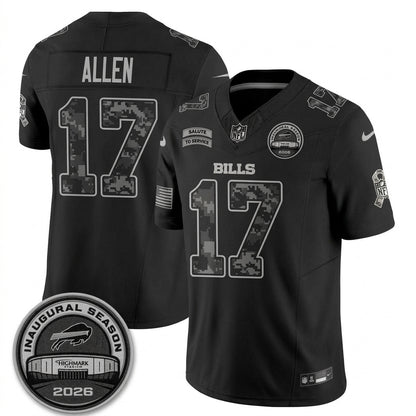 BUF 2026 Salute to Service Edition Vapor Jersey V6- Stitched