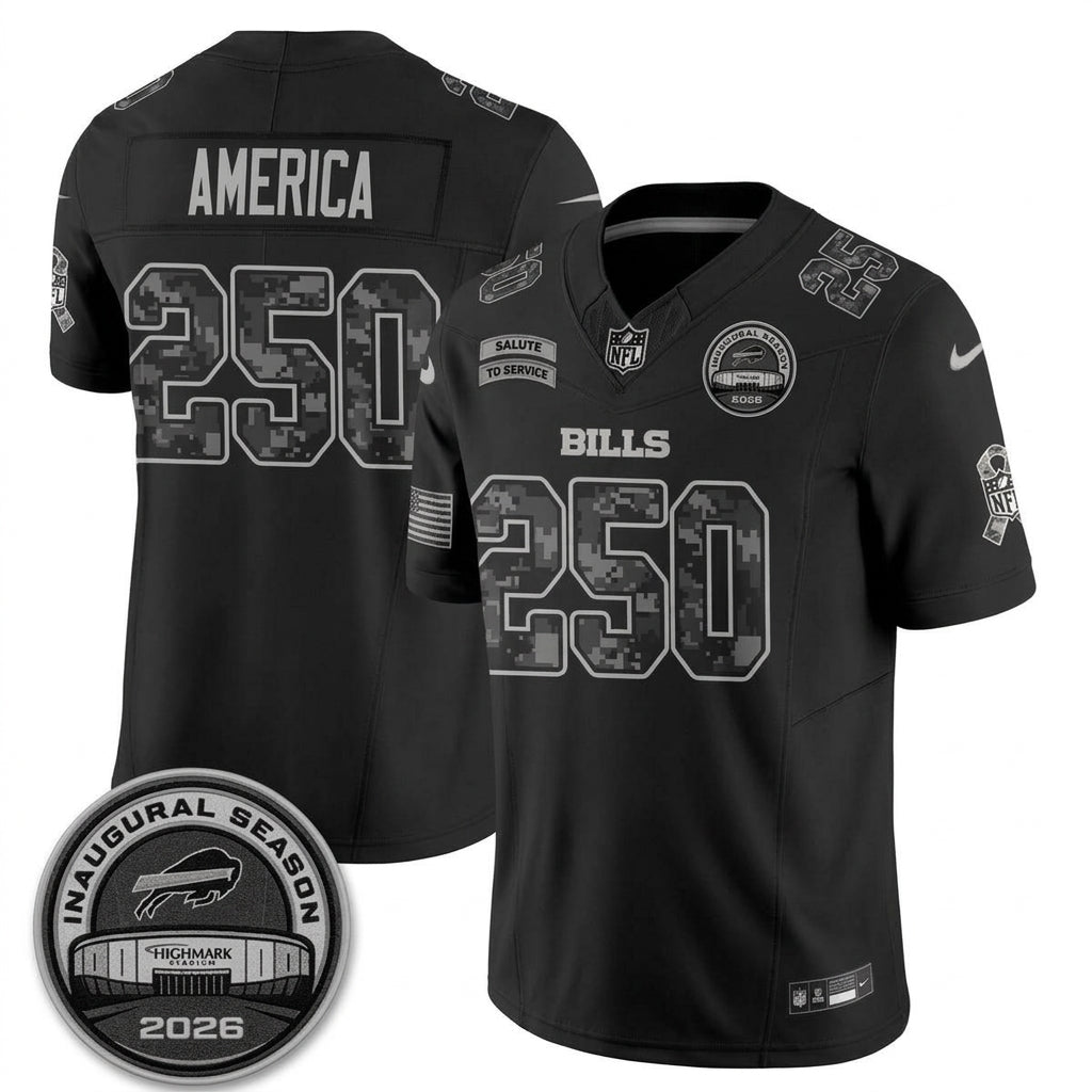 BUF 2026 Salute to Service Edition Vapor Jersey V6- Stitched