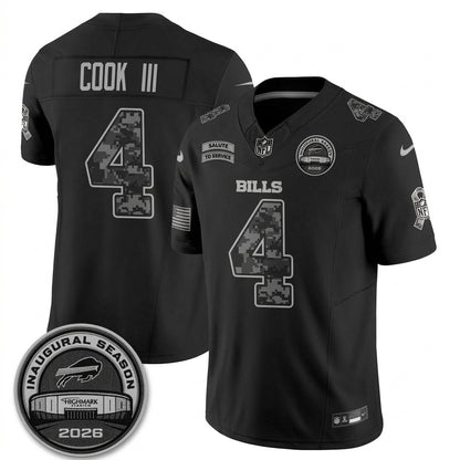 BUF 2026 Salute to Service Edition Vapor Jersey V6- Stitched