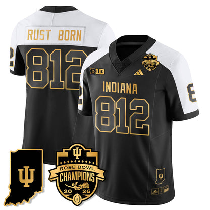 Indiana H Vapor Limited Football Gold Jersey - Rose Bowl Champions - All Stitched