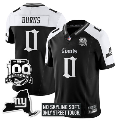 NYG 100th Seasons 'Gothic Gotham Edition' Vapor Limited Jersey - All Stitched