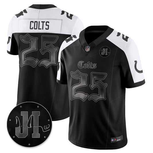 IND 'Dark Gothic' Vapor Limited Jersey - Jim Irsay Patch - All Stitched