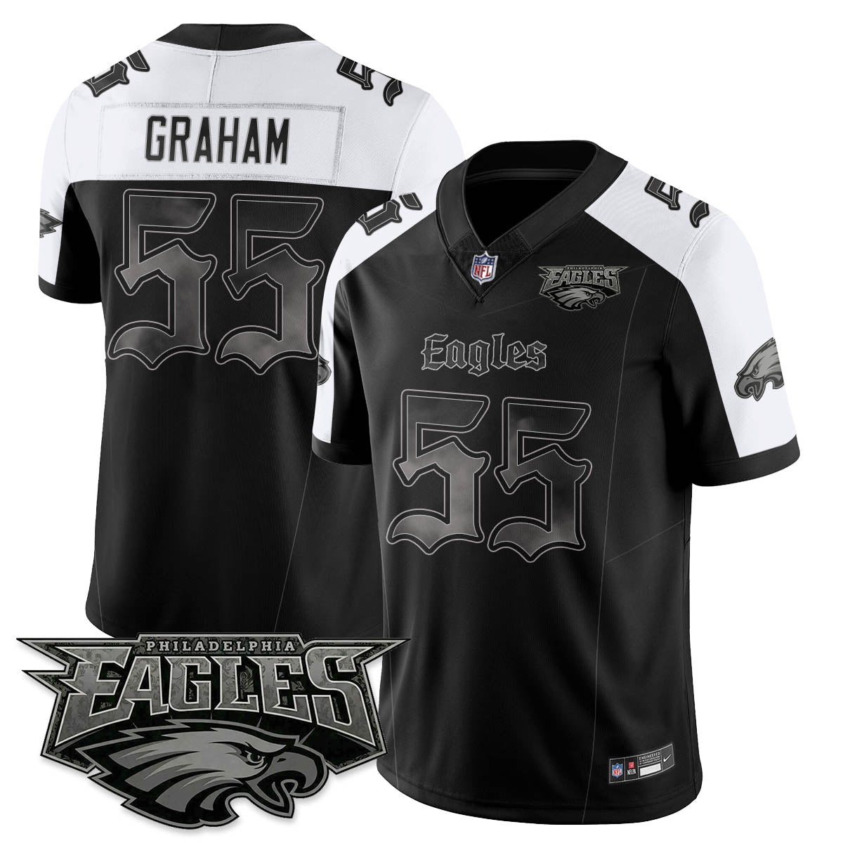 PHI 'Dark Gothic Philly' Vapor Limited Jersey - All Stitched