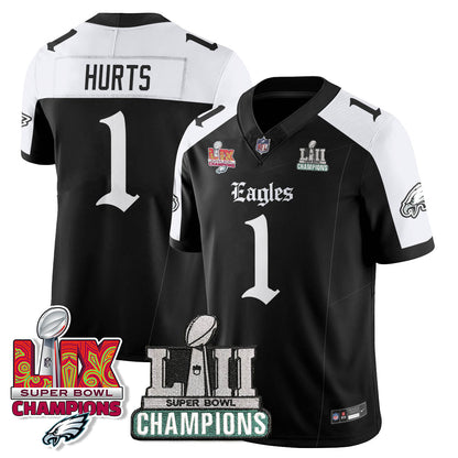 PHI 'Gothic Philly' LII-LIX Super Bowl Champions Vapor Limited Jersey - All Stitched