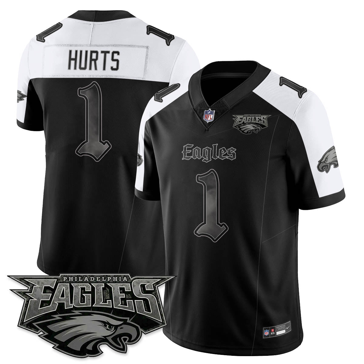 PHI 'Dark Gothic Philly' Vapor Limited Jersey - All Stitched