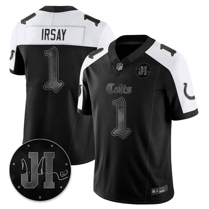 IND 'Dark Gothic' Vapor Limited Jersey - Jim Irsay Patch - All Stitched