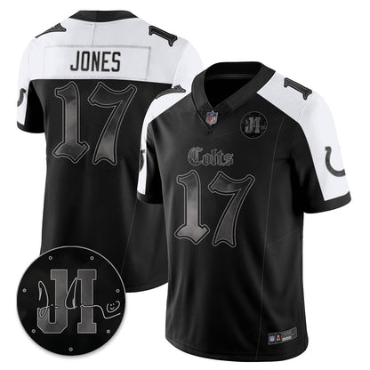 IND 'Dark Gothic' Vapor Limited Jersey - Jim Irsay Patch - All Stitched