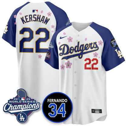LAD Tokyo 2025 World Series Champions Jersey - All Stitched
