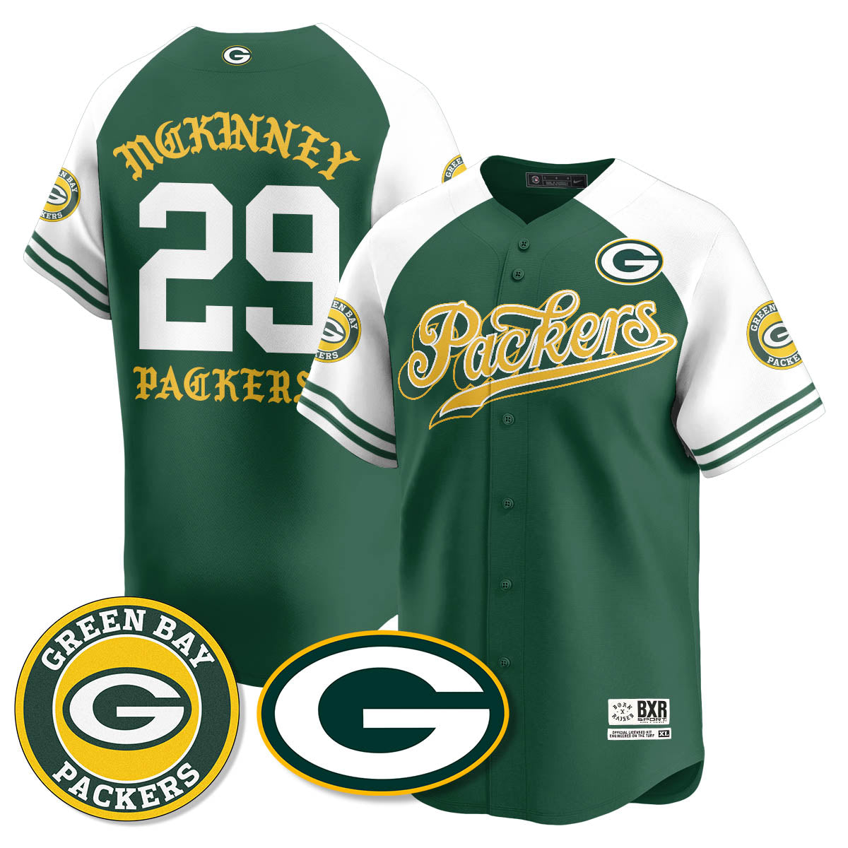 GB Born x Raised Baseball Jersey - All Stitched