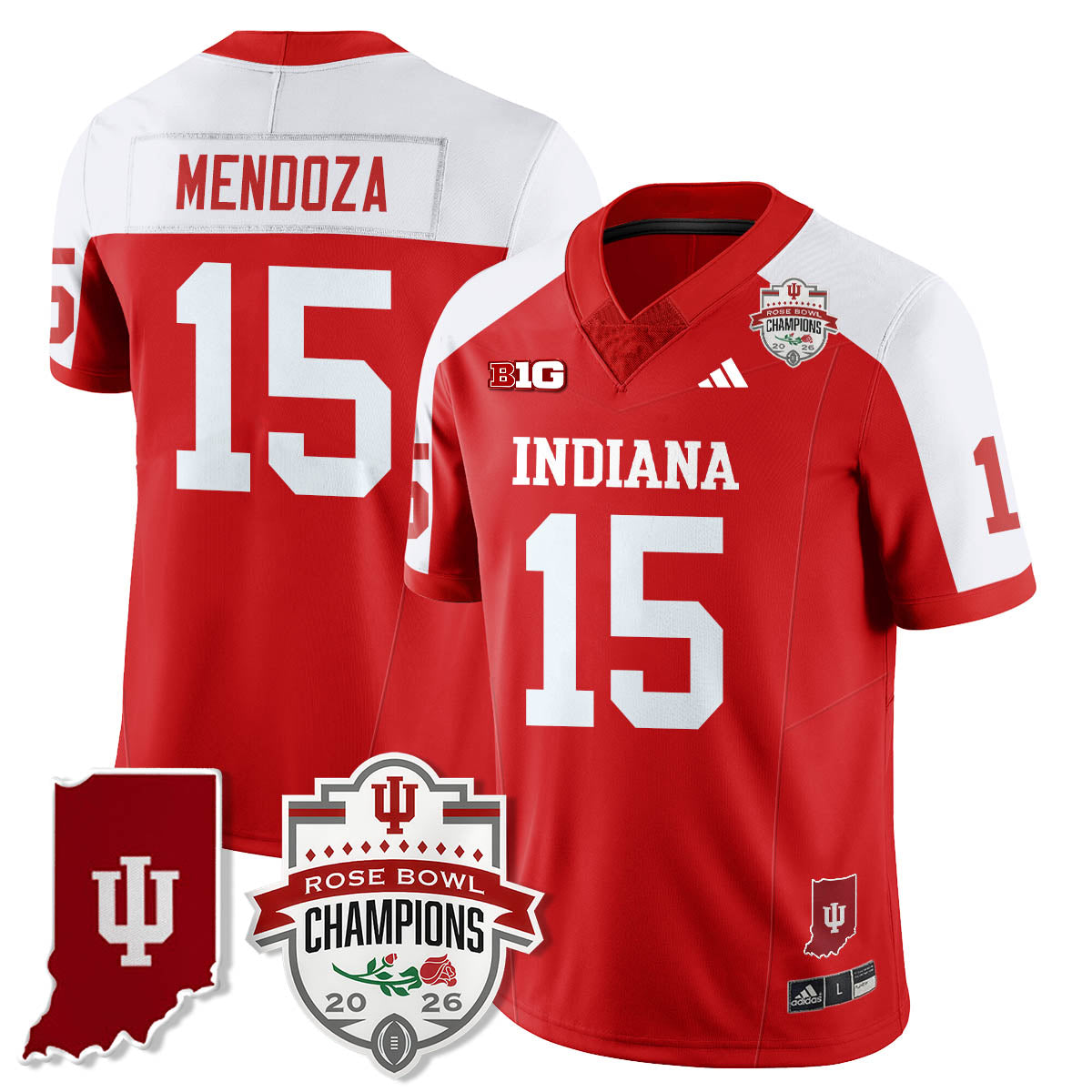 Indiana H Vapor Limited Football Jersey - Rose Bowl Champions - All Stitched