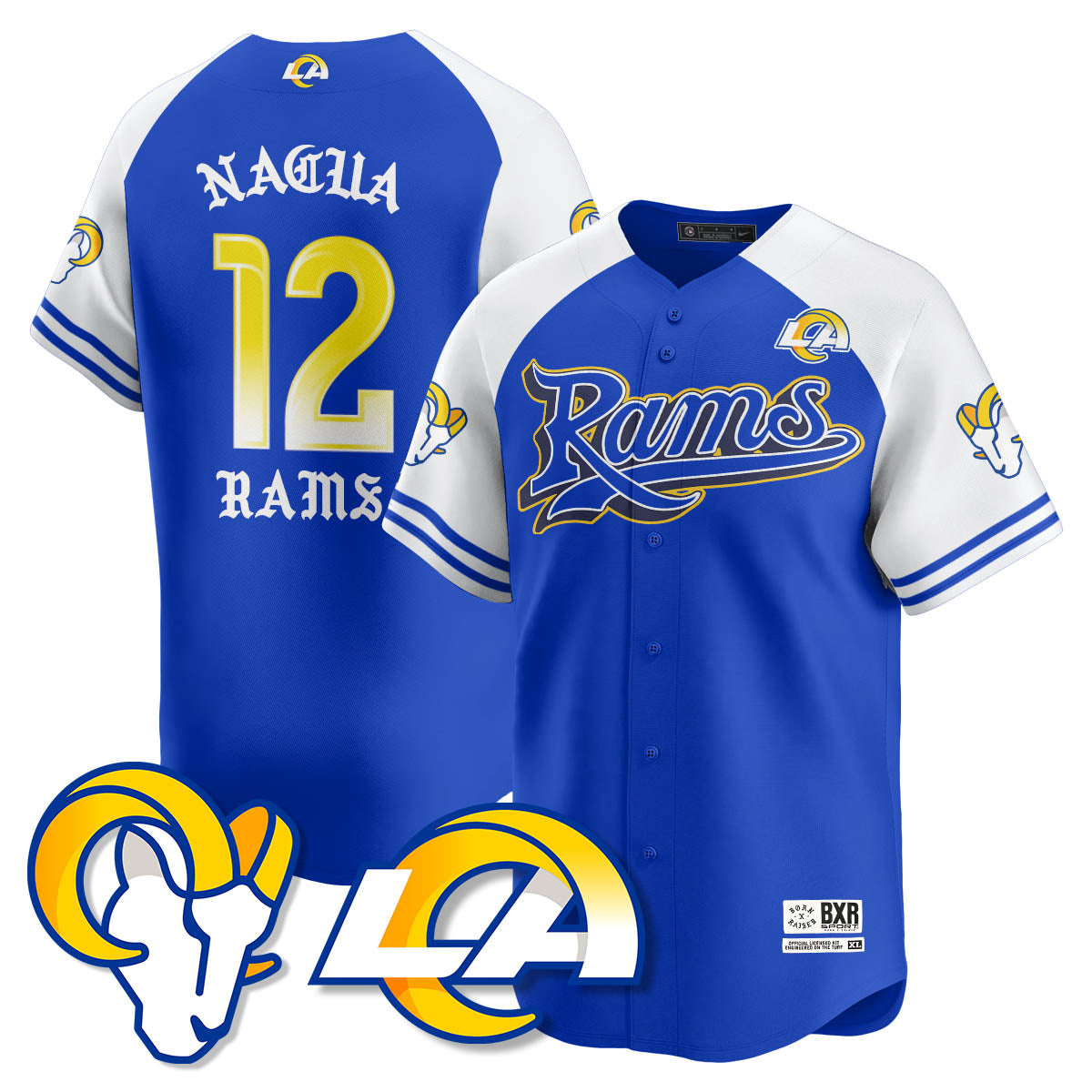 LAR Born x Raised Baseball Jersey - All Stitched