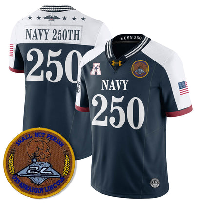 Navy MID Honoring the 250th Anniversary of the United States Navy Jersey - All Stitched