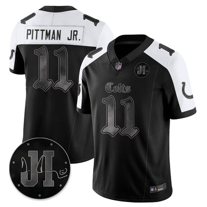 IND 'Dark Gothic' Vapor Limited Jersey - Jim Irsay Patch - All Stitched