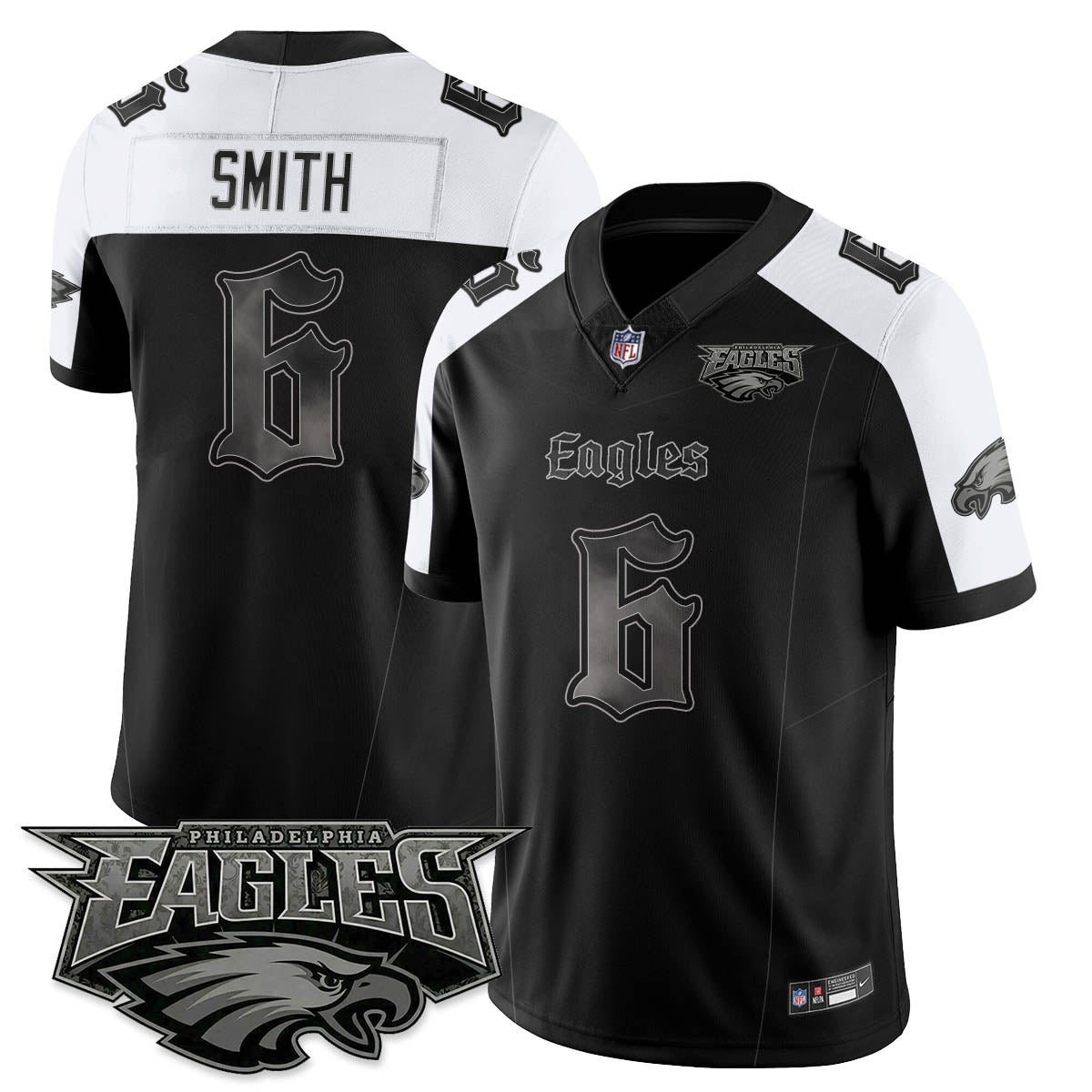 PHI 'Dark Gothic Philly' Vapor Limited Jersey - All Stitched