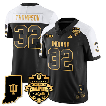 Indiana H Vapor Limited Football Gold Jersey - Rose Bowl Champions - All Stitched