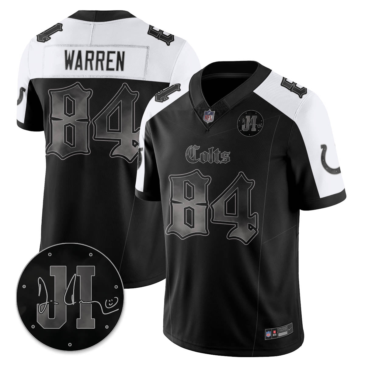 IND 'Dark Gothic' Vapor Limited Jersey - Jim Irsay Patch - All Stitched