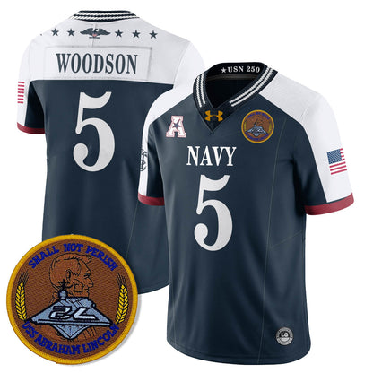 Navy MID Honoring the 250th Anniversary of the United States Navy Jersey - All Stitched