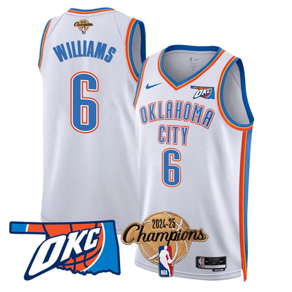 OKC 2024-25 Champions Jersey - All Stitched