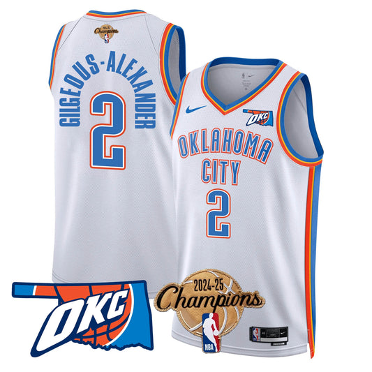 OKC 2024-25 Champions Jersey - All Stitched