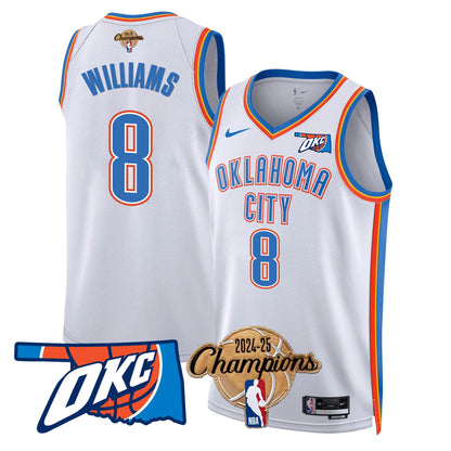 OKC 2024-25 Champions Jersey - All Stitched