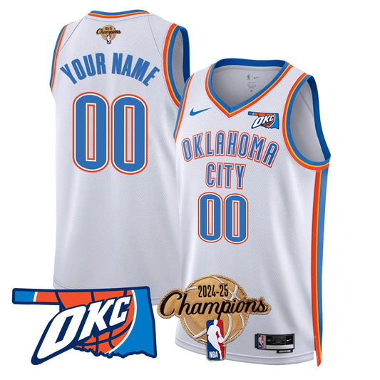 OKC 2024-25 Champions Custom Jersey - All Stitched
