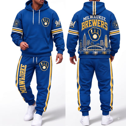 MIL Streetwear Hoodie Pants Set - Printed