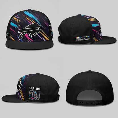BUF Intercept Cancer 2026 Edition Custom Snapback Cap - Printed
