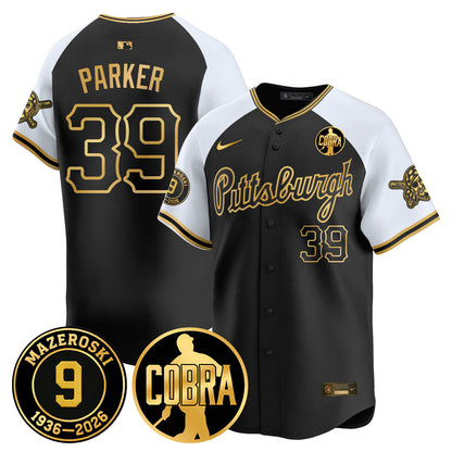 PIT Memories Vapor Limited Gold Jersey - Bill Mazeroski Patch - All Stitched