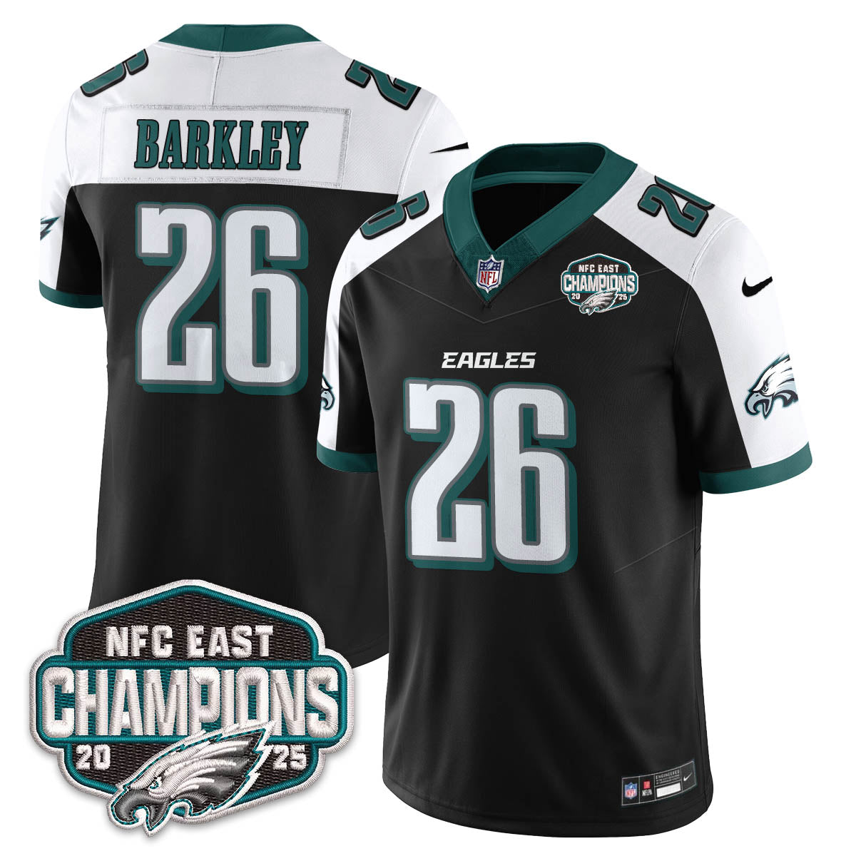 PHI NFC East Champions Vapor Limited Jersey - All Stitched