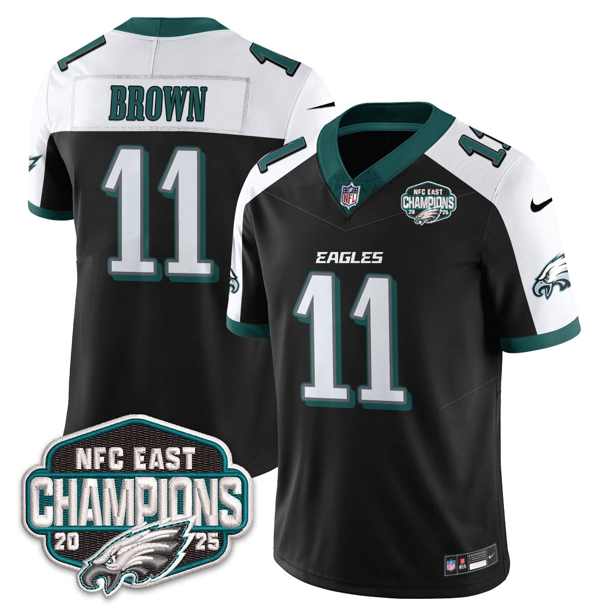 PHI NFC East Champions Vapor Limited Jersey - All Stitched