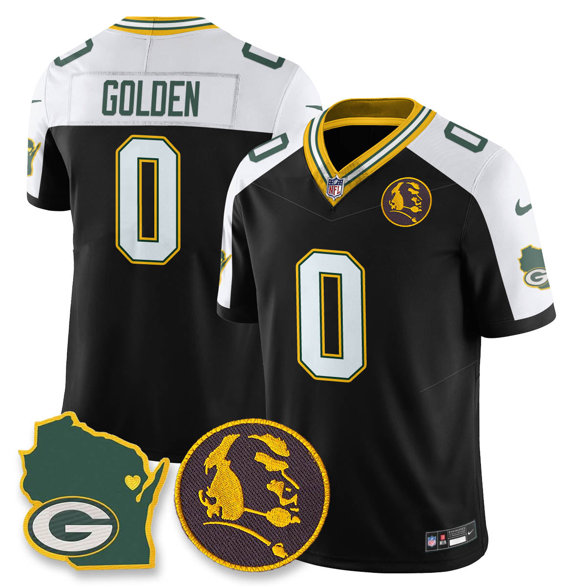 GB Vapor Limited Jersey - John Madden Patch - All Stitched