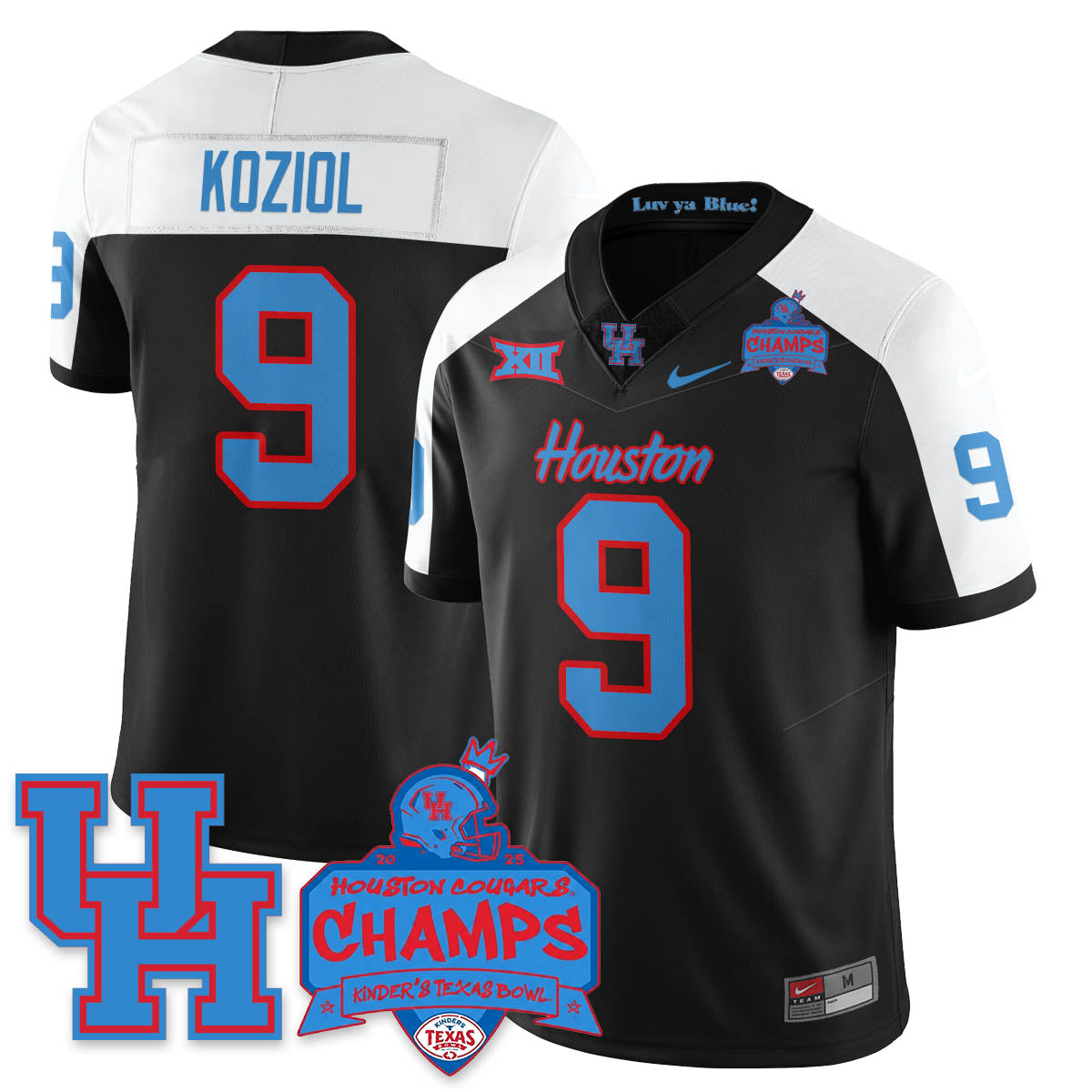 HCG Football 2025 Kinder's Texas Bowl Champions Jersey - All Stitched