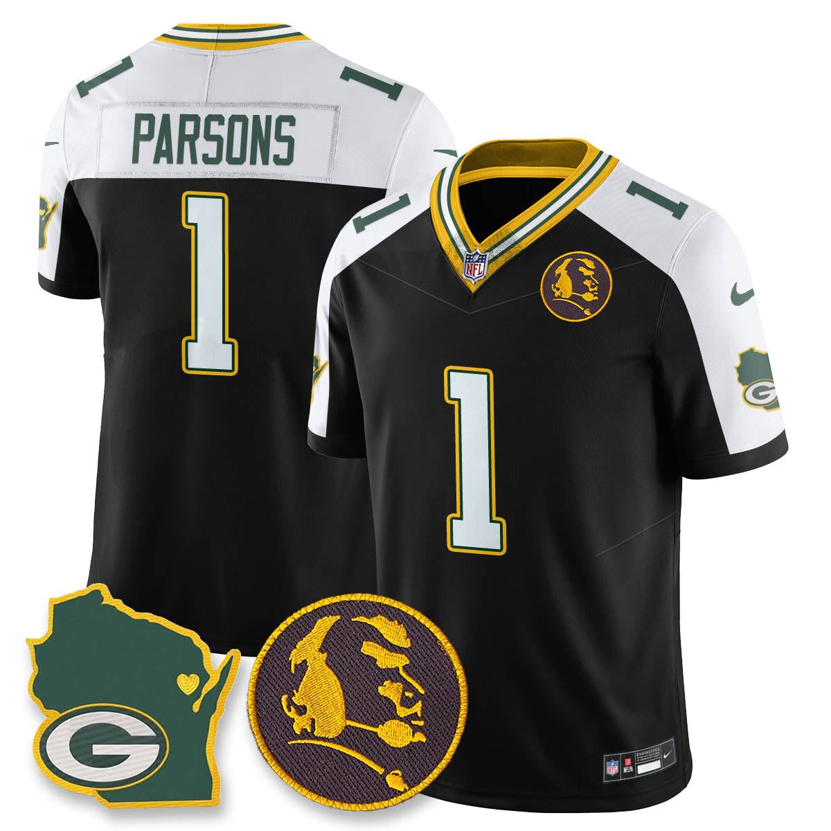 GB Vapor Limited Jersey - John Madden Patch - All Stitched