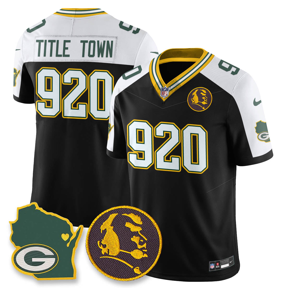 GB Vapor Limited Jersey - John Madden Patch - All Stitched