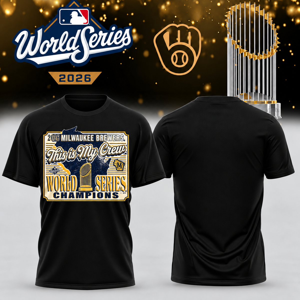 MIL World Series Champions Two Sides T-Shirt - Printed V34