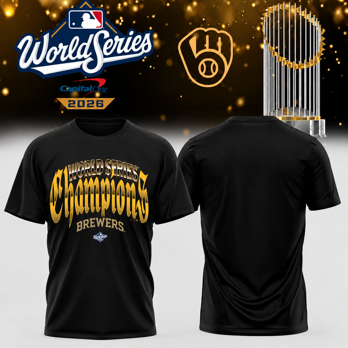 MIL World Series Champions One Side T-Shirt - Printed V36
